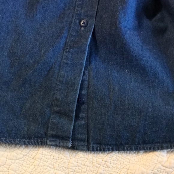 Vintage Disney Embroidered Mickey and Minnie Jean Shirt - Picture 7 of 7